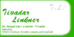 tivadar linkner business card